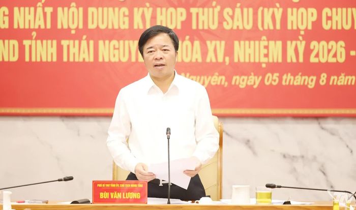 Đồng chí Chủ tịch HĐND tỉnh Bùi Văn Lương kết luận tại Hội nghị.