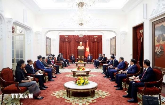 Tổng Bí thư, Chủ tịch nước Tô Lâm tiếp Đại sứ, Đại biện các nước ASEAN tại Hà Nội. (Ảnh: TTXVN)