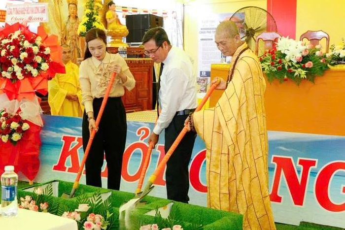 Lễ khởi công xây dựng chùa Phổ Tịnh với tổng kinh phí dự kiến khoảng 8 tỷ đồng