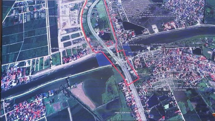 Dự án Trục không gian quốc lộ 1A đoạn qua xã Chuyên Mỹ.