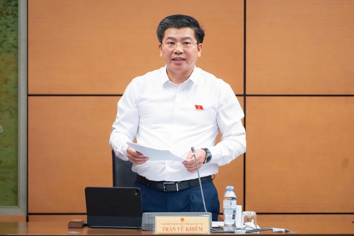 ĐBQH Trần Vũ Khiêm (đoàn Quảng Trị). Ảnh: Media Quốc hội.
