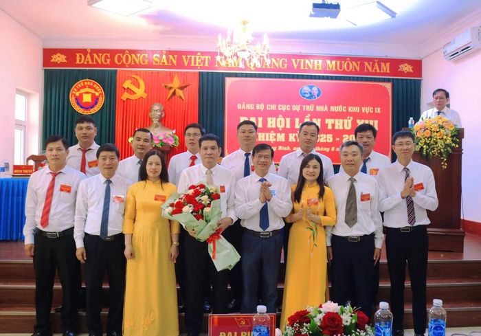 Ban Chấp hành Đảng bộ Chi cục Dự trữ Nhà nước khu vực IX, nhiệm kỳ 2025 - 2030. Ảnh: Hà Giang