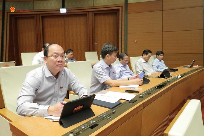 Đại biểu tham dự phiên họp. Ảnh: Hồ Long