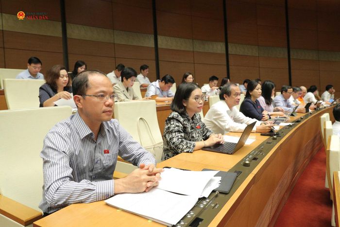 Đại biểu tham dự phiên họp. Ảnh: Hồ Long