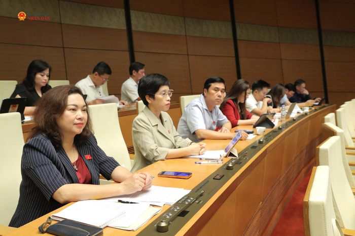 Đại biểu tham dự phiên họp. Ảnh: Phạm Thắng