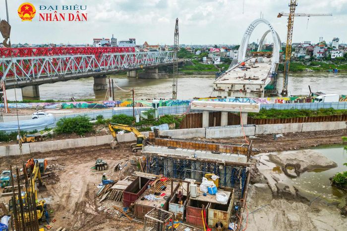 Công trình được kỳ vọng tách biệt giao thông đường bộ và đường sắt, nâng cao năng lực kết nối tại cửa ngõ phía Bắc Hà Nội