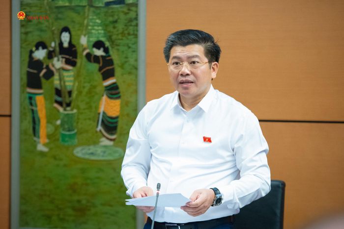 ĐBQH Trần Vũ Khiêm (Quảng Trị) phát biểu.