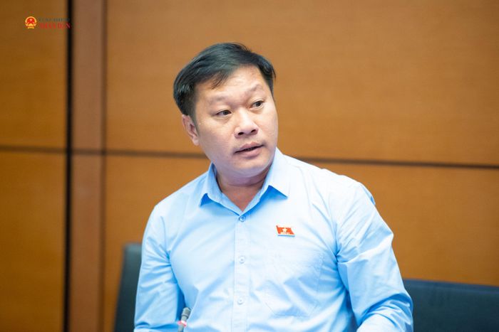 ĐBQH Nguyễn Khánh Vũ (Quảng Trị) phát biểu.