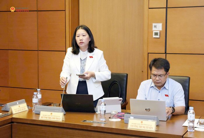 ĐBQH Huỳnh Thị Anh Thảo (Gia Lai) phát biểu