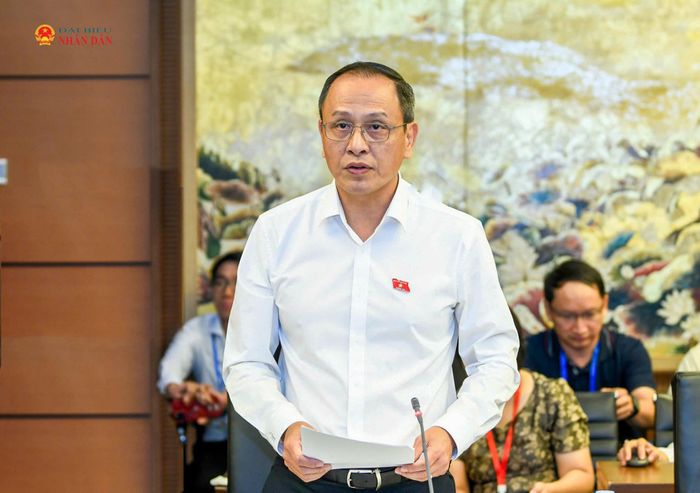 ĐBQH Lê Hồng Hà phát biểu thảo luận tại Tổ 1