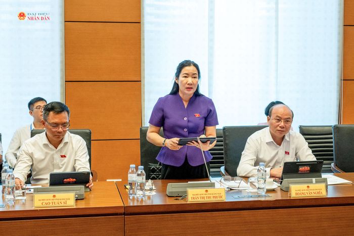 ĐBQH Trần Thị Thu Phước (Quảng Ngãi) phát biểu