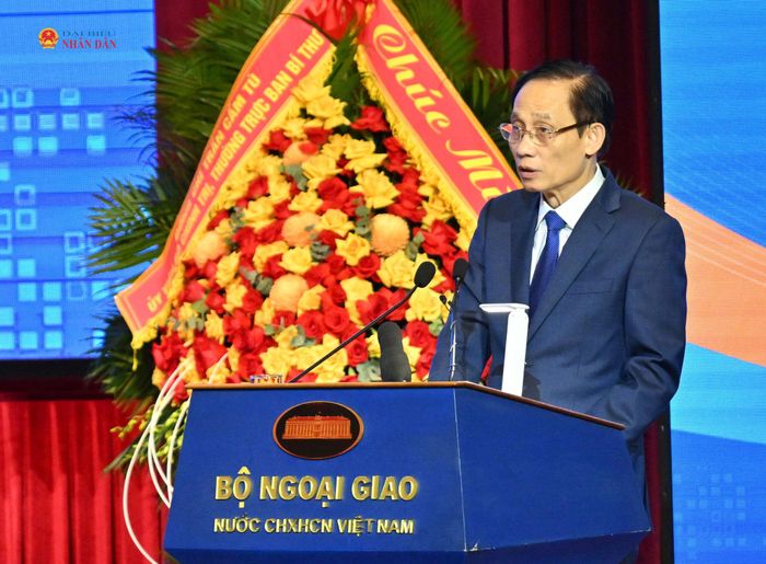 Bộ trưởng Bộ Ngoại giao Lê Hoài Trung phát biểu tại Phiên họp