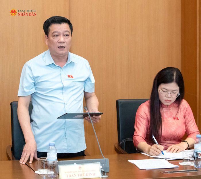ĐBQH Trần Thế Kính (Thanh Hóa) phát biểu. Ảnh: Lâm Hiển