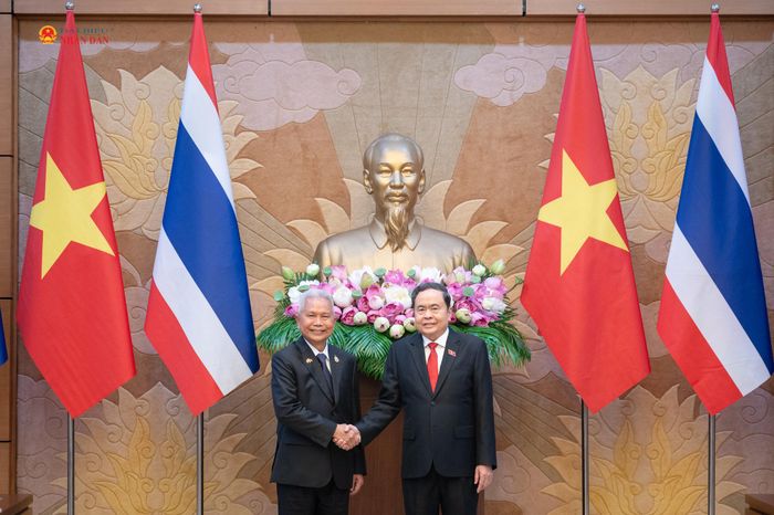Chủ tịch Quốc hội Trần Thanh Mẫn chủ trì Lễ đón Chủ tịch Quốc hội kiêm Chủ tịch Hạ viện Thái Lan Sophon Zaram