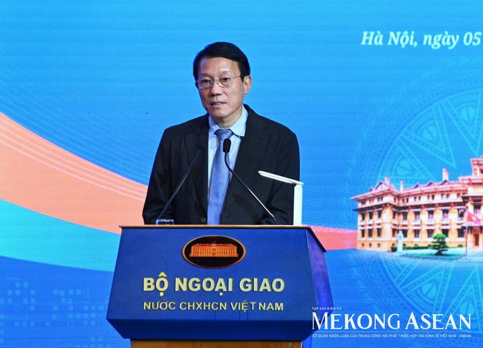 Đại tướng Lương Tam Quang, Bộ trưởng Công an phát biểu. Ảnh: Đỗ Thảo - Mekong ASEAN