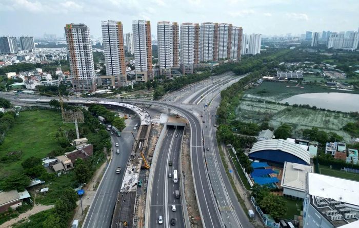 Nút giao thông An Phú, một công trình trọng điểm phát triển hạ tầng logistics ở TP Hồ Chí Minh.