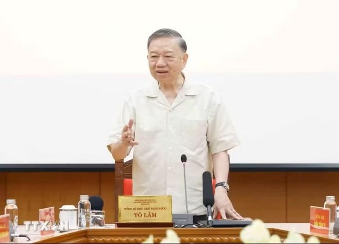 Tổng Bí thư, Chủ tịch nước Tô Lâm phát biểu tại Phiên họp thứ hai Ban Chỉ đạo Trung ương về phát triển văn hóa Việt Nam.