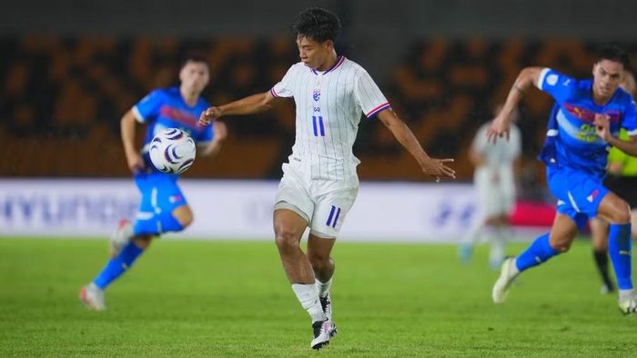 Đội tuyển Thái Lan (áo trắng) giành trận thắng thứ ba liên tiếp tại vòng bảng ASEAN Championship 2026. (Ảnh: FA Thailand)