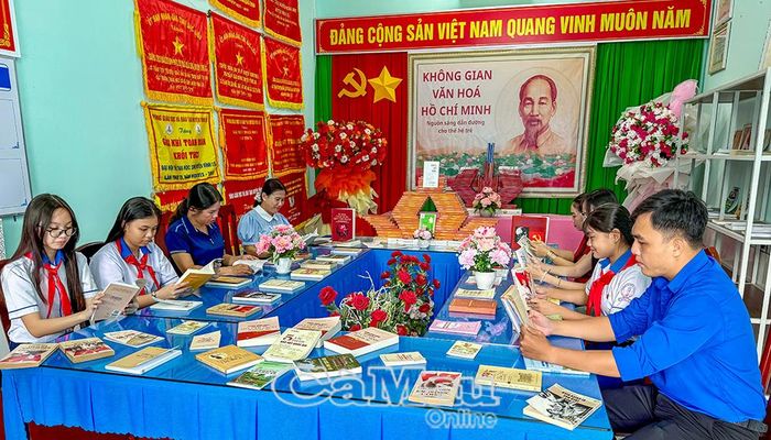 Không gian Văn hóa Hồ Chí Minh được Trường THCS Nguyễn Minh Nhựt xây dựng, duy trì từ nhiều năm qua.