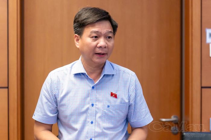 Đại biểu Nguyễn Bình Tân phát biểu góp ý dự án Luật Hòa giải ở cơ sở (sửa đổi).