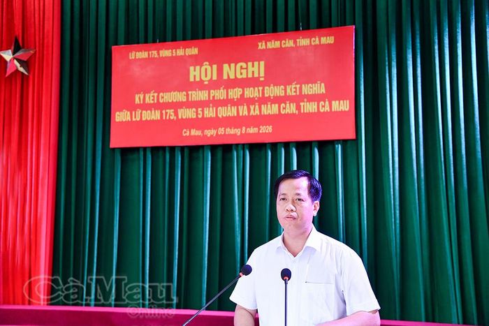 Bí thư Đảng ủy, Chủ tịch HĐND xã Năm Căn Huỳnh Minh Kiên khẳng định địa phương sẽ tạo điều kiện thuận lợi để chương trình phối hợp đạt hiệu quả cao.
