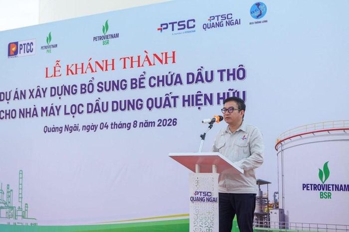 Tổng Giám đốc BSR Nguyễn Việt Thắng phát biểu tại sự kiện. Ảnh: BSR