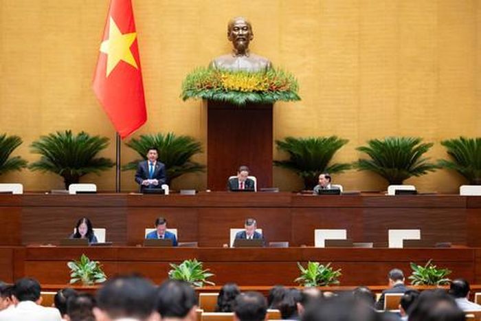 Phó Chủ tịch Quốc hội Nguyễn Hồng Diên điều hành phiên thảo luận