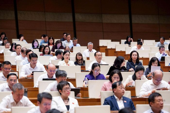 Đại biểu tham dự phiên làm việc sáng 5-8. Ảnh: media.quochoi.vn