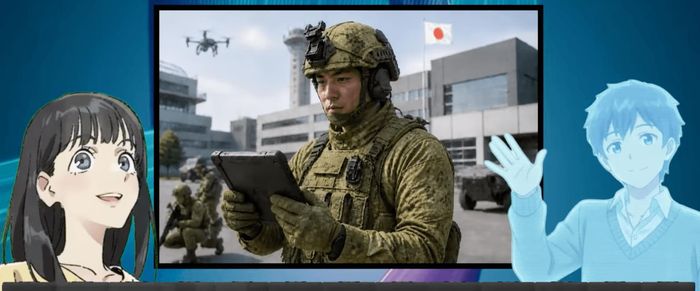 Phần giới thiệu Sách trắng Quốc phòng thường niên của Nhật Bản. Ảnh chụp từ video của Sách trắng trên YouTube