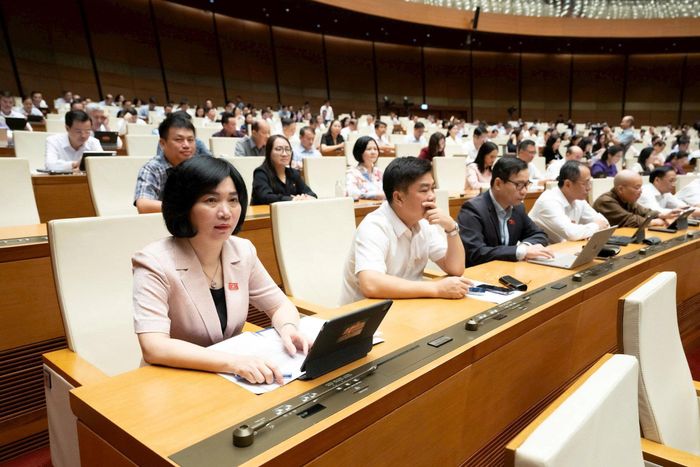 Đại biểu tham dự phiên làm việc sáng 5-8. Ảnh: media.quochoi.vn