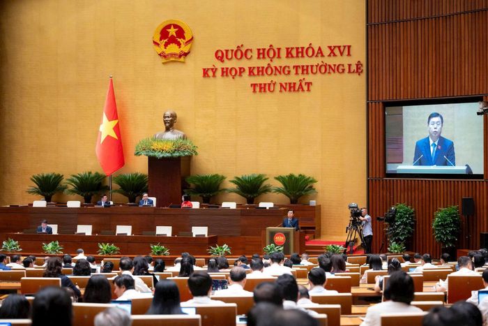 Quang cảnh phiên làm việc sáng 5-8. Ảnh: media.quochoi.vn