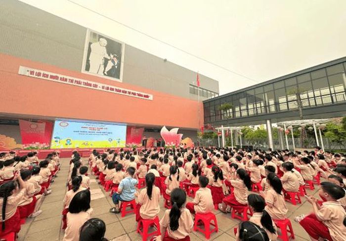 Trường Tiểu học Bùi Quốc Khái (thành lập sau ngày 1/7/2025) cũng được giữ nguyên để phát triển theo Đề án trường chất lượng cao. Ảnh TA.