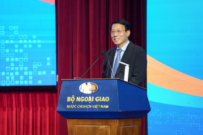Bộ trưởng Bộ Công an Lương Tam Quang phát biểu kết luận phiên làm việc. Ảnh: Hoàng Linh