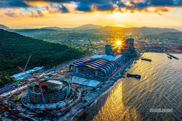 Tổ hợp APEC 2027 nổi bật bên bờ biển Phú Quốc. Ảnh: N.Hà