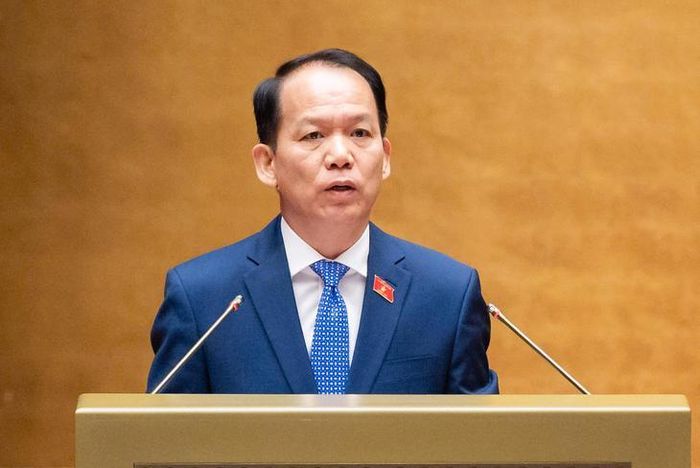 Bộ trưởng Bộ Tư pháp Hoàng Thanh Tùng. Ảnh: Media Quốc hội