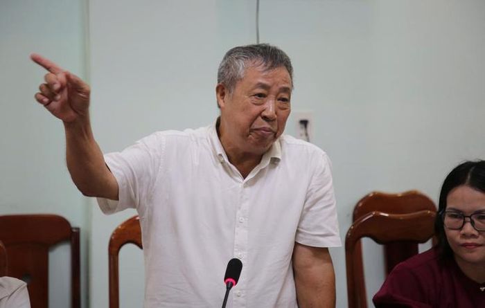 Ông Trần Phước Sảo, nguyên Tiểu đoàn trưởng Tiểu đoàn 15, phát biểu tại hội thảo. Ảnh: Bích Vân
