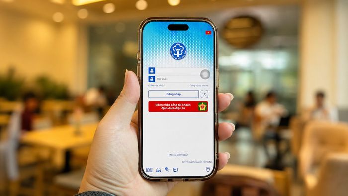 Thông tin trên VssID, VNeID chưa phải là sổ BHXH điện tử. Ảnh: Quang Nam.