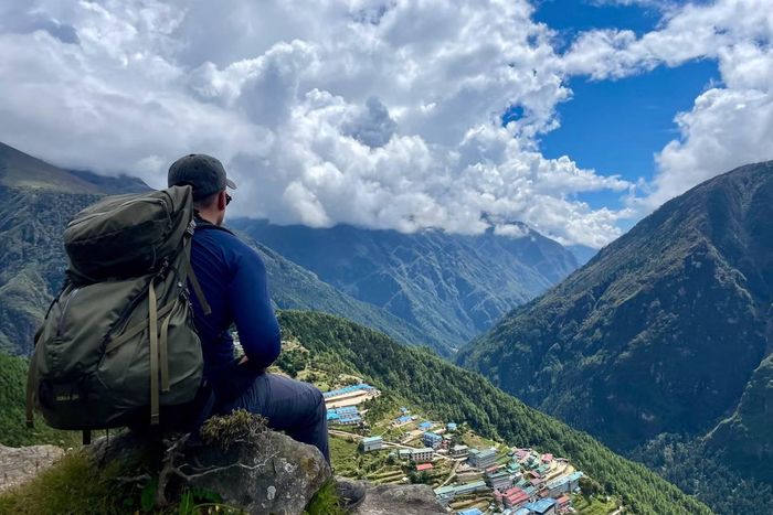  Toàn cảnh khu vực phía trên Namche Bazaar. 