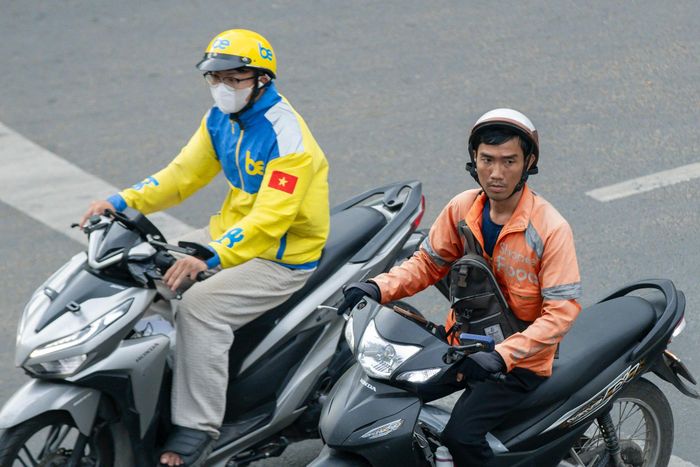  Doanh thu của tài xế công nghệ là doanh thu của hoạt động vận tải. Ảnh: Phương Lâm.