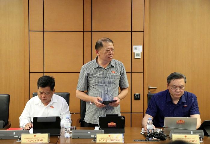 Đại biểu Lò Việt Phương phát biểu