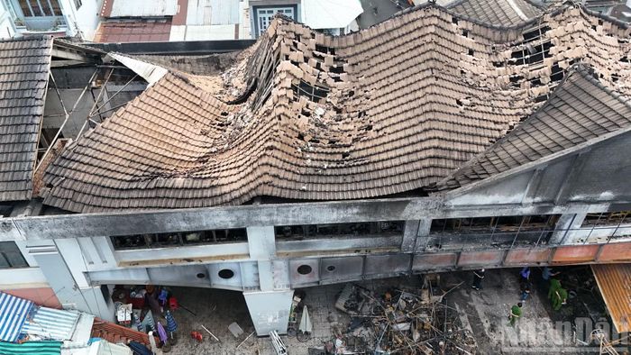 Hiện trường thiệt hại sau vụ cháy ở Đồng Nai.