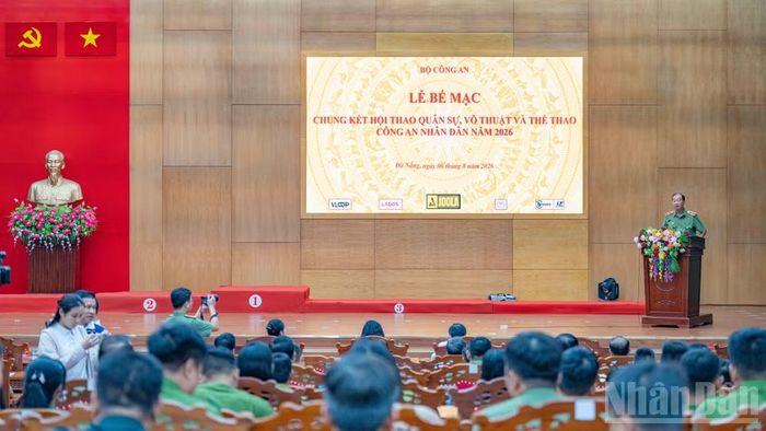 Lễ bế mạc vòng Chung kết Hội thao quân sự, võ thuật và thể thao Công an nhân dân năm 2026.