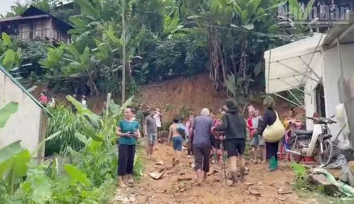 Người dân tại các bản có nguy cơ sạt lở do mưa lũ của xã Muổi Nọi đã được di chuyển đến nơi an toàn. (Ảnh: QUỐC TUẤN-QUỲNH LIÊN)