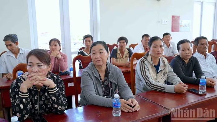 Nhà nông trên địa bàn xã Trí Phải (tỉnh Cà Mau) mong muốn sự vào cuộc quyết liệt của chính quyền và cơ quan chức năng tỉnh trước nợ nần kéo dài từ Công ty Toàn Cầu. (Ảnh: HỮU TÙNG)