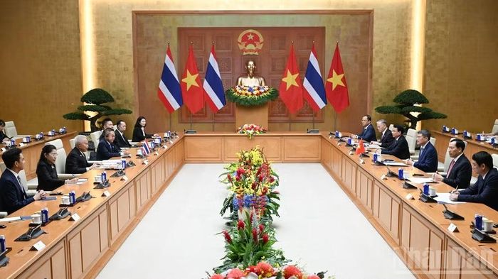 Quang cảnh buổi hội kiến. (Ảnh: Trần Hải)
