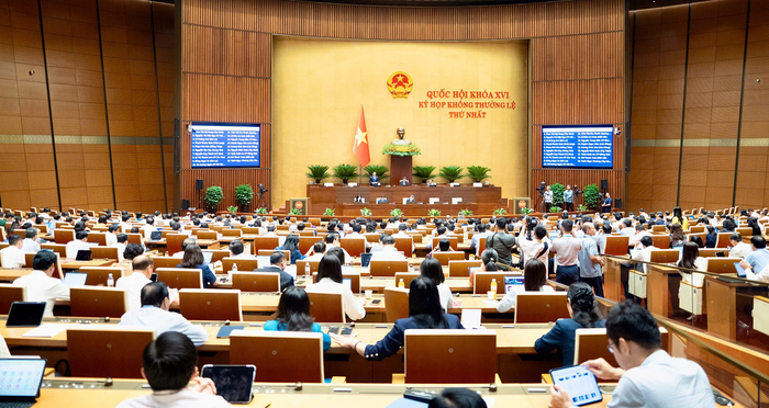 Quang cảnh Kỳ họp không thường lệ thứ nhất, Quốc hội khóa XVI.