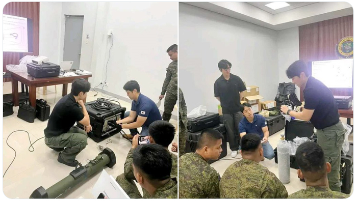 Kỹ thuật viên của Hàn Quốc tổ chức tập huấn sử dụng AT-1K Raybolt cho binh sĩ Philippines. Ảnh: Para Bellum