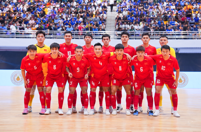 Đội tuyển futsal Việt Nam khép lại Giải giao hữu vô địch châu lục – Thái Lan 2026 bằng thành tích bất bại. Ảnh: VFF 