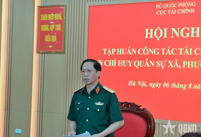 Thiếu tướng Đỗ Đình Mỹ phát biểu khai mạc.