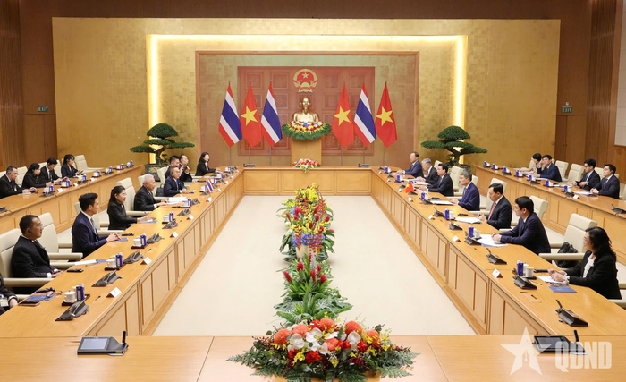Quang cảnh cuộc hội kiến. Ảnh: TRỌNG HẢI
